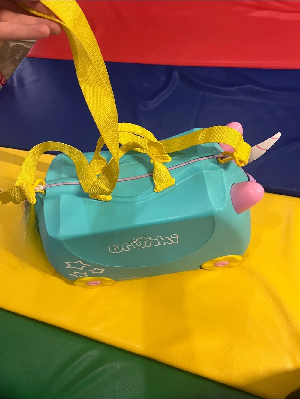 Unicorn Trunki Teal Ride-On Suitcase